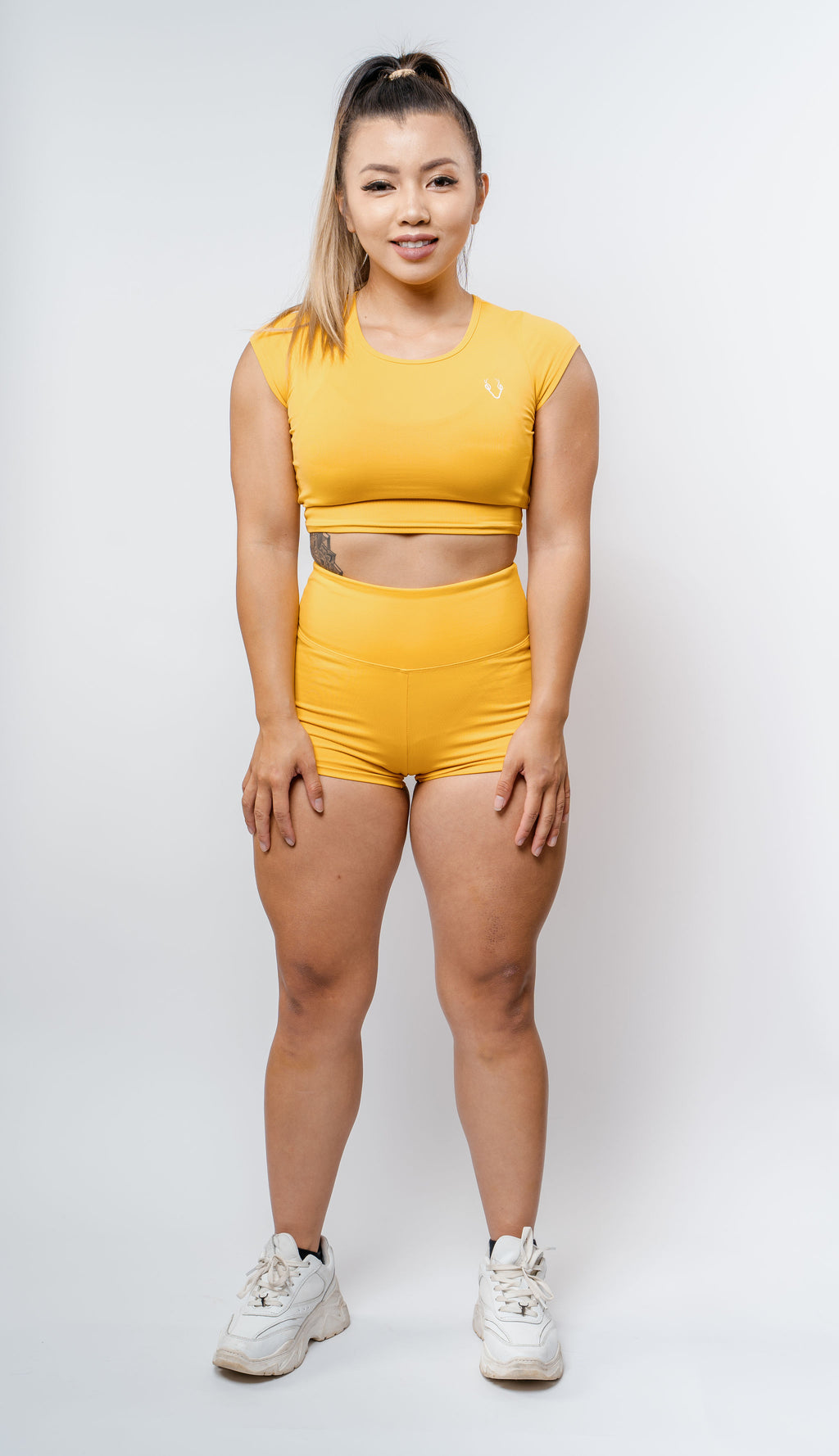 Slay Crop Top - Honey Yellow