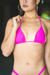 Triangle Bikini Top - Fuchsia Pink