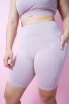 Evoke Pocket Bike Shorts - Soft Lilac