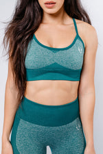 Power Sports Bra - Marine Green