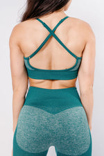 Power Sports Bra - Marine Green