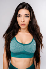 Power Sports Bra - Marine Green