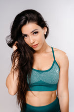 Power Sports Bra - Marine Green